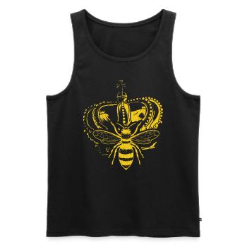 Bienenkönigin Geschenk für Hobby Imker Bienenvolk - Männer Premium Bio Tank Top - Schwarz - Vorne - Michal (187cm)