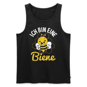 Ich Bin Eine Biene Imker Biene Bienenflüsterer Ges - Männer Premium Bio Tank Top - Schwarz - Vorne - Michal (187cm)