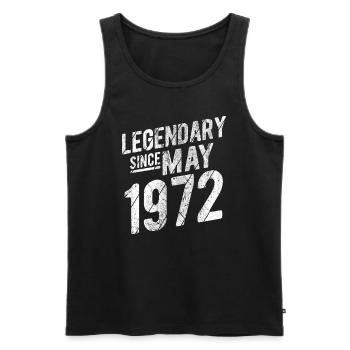 50th Birthday Gift Legendary Since May 1972 50 Yea - Männer Premium Bio Tank Top - Schwarz - Vorne - AI Model Male 178 light (178cm)