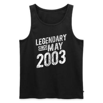 20th Birthday Gift Legendary Since May 2003 20 Yea - Männer Premium Bio Tank Top - Schwarz - Vorne - AI Model Male 178 light (178cm)