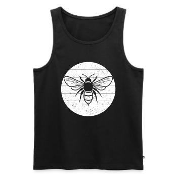 Vintage Imker Retro Imkerei Bienen Bienenzüchter I - Männer Premium Bio Tank Top - Schwarz - Vorne - AI Model Male 178 light (178cm)