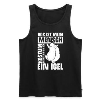 Menschen Kostüm Eigentlich bin ich ein Igel Hallow - Männer Premium Bio Tank Top - Schwarz - Vorne - Michal (187cm)
