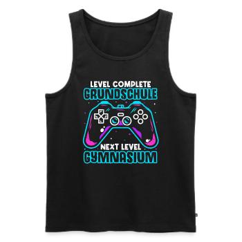 Level Complete Einschulung Gymnasium 5. Klasse Gam - Männer Premium Bio Tank Top - Schwarz - Vorne - Michal (187cm)