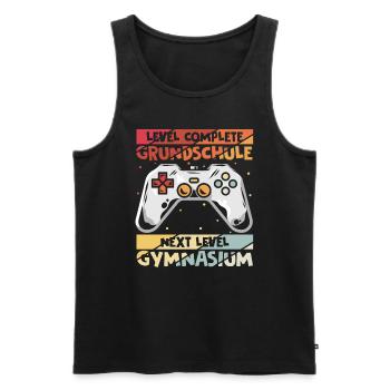 Level Complete Einschulung Gymnasium 5. Klasse Gam - Männer Premium Bio Tank Top - Schwarz - Vorne - Michal (187cm)