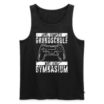 Level Complete Einschulung Gymnasium 5. Klasse Gam - Männer Premium Bio Tank Top - Schwarz - Vorne - Michal (187cm)