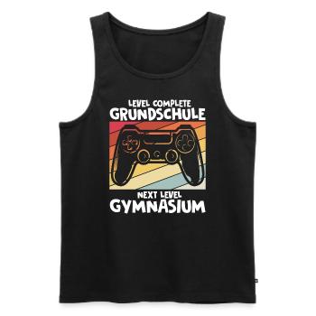 Level Complete Einschulung Gymnasium 5. Klasse Gam - Männer Premium Bio Tank Top - Schwarz - Vorne - Michal (187cm)