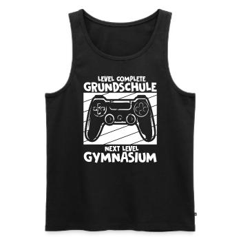 Level Complete Einschulung Gymnasium 5. Klasse Gam - Männer Premium Bio Tank Top - Schwarz - Vorne - Michal (187cm)