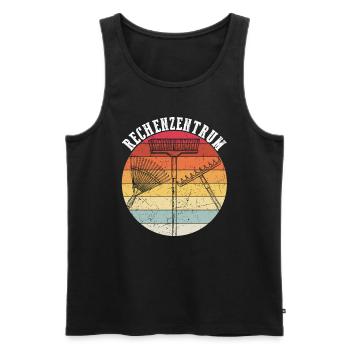 Rechenzentrum Gärtner Retro Garten Gießkanne Garte - Männer Premium Bio Tank Top - Schwarz - Vorne - Michal (187cm)