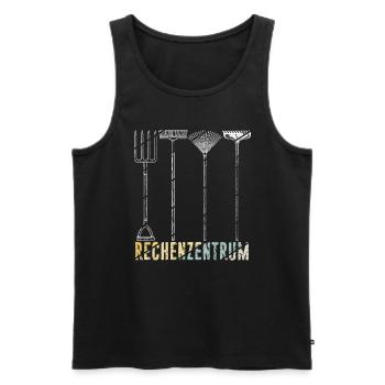 Rechenzentrum Gärtner Retro Garten Gießkanne Vinta - Männer Premium Bio Tank Top - Schwarz - Vorne - Michal (187cm)