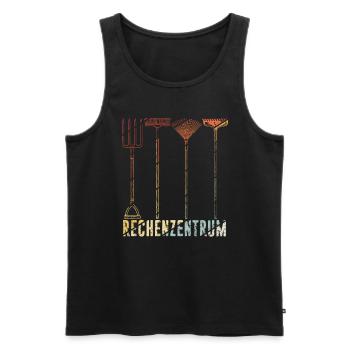 Rechenzentrum Gärtner Retro Garten Gießkanne Vinta - Männer Premium Bio Tank Top - Schwarz - Vorne - Michal (187cm)