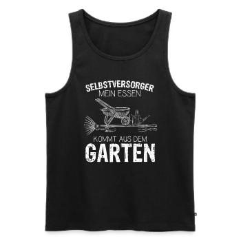 Selbstversorger Gemüse Obst Garten Geschenk für Ho - Männer Premium Bio Tank Top - Schwarz - Vorne - Michal (187cm)