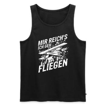 Mir Reichts Ich Geh Helikopter fliegen - Helikopte - Männer Premium Bio Tank Top - Schwarz - Vorne - AI Model Male 178 light (178cm)