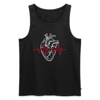Ananas Party Festival Design Nerd Raver Musik Danc - Männer Premium Bio Tank Top - Schwarz - Vorne - Michal (187cm)