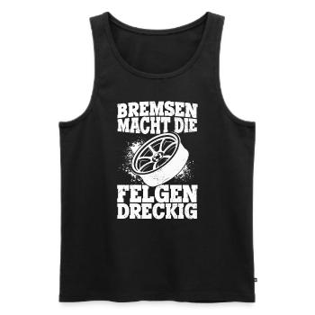 Bremsen macht die Felgen dreckig - Auto Fan Tuner - Männer Premium Bio Tank Top - Schwarz - Vorne - AI Model Male 178 light (178cm)