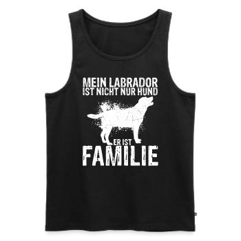 Hundezüchter Hundebesitzer Labrador vierbeiniges F - Männer Premium Bio Tank Top - Schwarz - Vorne - Michal (187cm)