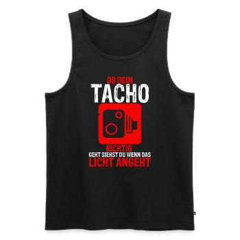 Schrauber Mechaniker Tuning Licht Tacho Rennwagen - Männer Premium Bio Tank Top - Schwarz - Vorne - Michal (187cm)
