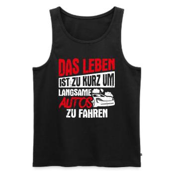 Auto Fan Tuner Sport Karre Geschenk Motorsport Lie - Männer Premium Bio Tank Top - Schwarz - Vorne - AI Model Male 178 light (178cm)