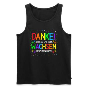 Kindergärtner Kita Kiga Kindergarten Geschenk Kind - Männer Premium Bio Tank Top - Schwarz - Vorne - Michal (187cm)