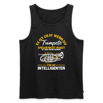 Es Ist Okey Wenn Du Trompete Spielen Nicht Magst - - Männer Premium Bio Tank Top - Schwarz - Vorne - Michal (187cm)