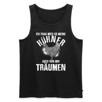 Hühner Landwirt Traktor Agrar Landwirtschaft Spruc - Männer Premium Bio Tank Top - Schwarz - Vorne - Michal (187cm)
