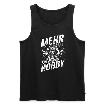 Mehr Als Nur Ein Hobby - Berufsfeuerwehr Feuerwehr - Männer Premium Bio Tank Top - Schwarz - Vorne - Michal (187cm)