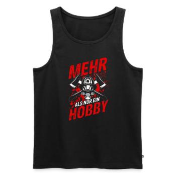 Mehr Als Nur Ein Hobby - Berufsfeuerwehr Feuerwehr - Männer Premium Bio Tank Top - Schwarz - Vorne - Michal (187cm)