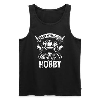 Mehr Als Nur Ein Hobby - Berufsfeuerwehr Feuerwehr - Männer Premium Bio Tank Top - Schwarz - Vorne - Michal (187cm)