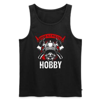 Freiwillige Feuerwehr Berufsfeuerwehr Geschenk Feu - Männer Premium Bio Tank Top - Schwarz - Vorne - Michal (187cm)