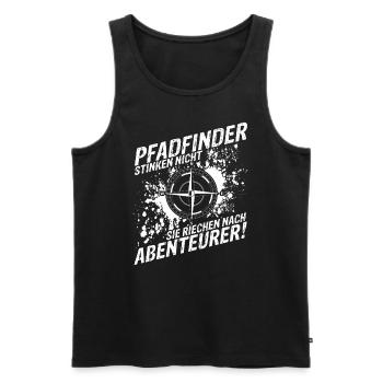 Pfadfinder Stinken Nicht Sie Riechen Nach Abenteue - Männer Premium Bio Tank Top - Schwarz - Vorne - Michal (187cm)
