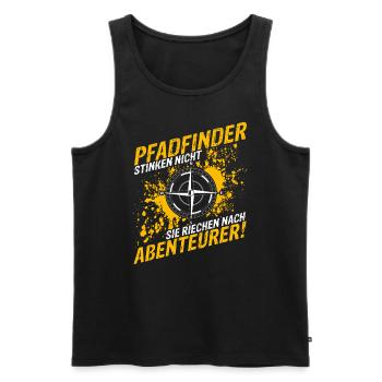 Pfadfinder Stinken Nicht Sie Riechen Nach Abenteue - Männer Premium Bio Tank Top - Schwarz - Vorne - Michal (187cm)