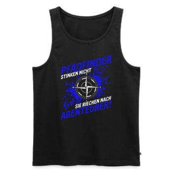 Pfadfinder Stinken Nicht Sie Riechen Nach Abenteue - Männer Premium Bio Tank Top - Schwarz - Vorne - Michal (187cm)
