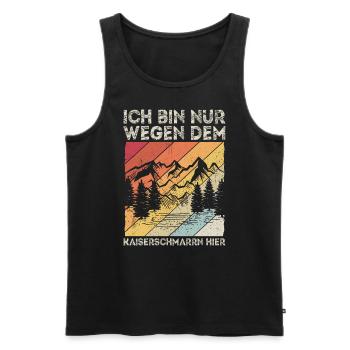 Kaiserschmarrn Liebhaber Berge Bergluft Skifahrer - Männer Premium Bio Tank Top - Schwarz - Vorne - AI Model Male 178 light (178cm)