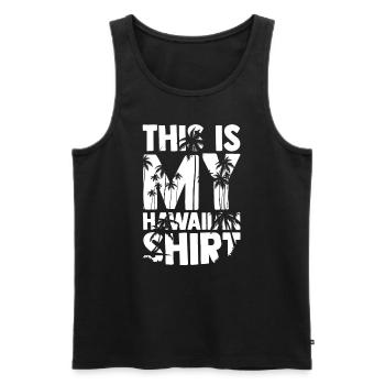 This is My Hawaiian Shirt Beach Sunglasses Vacatio - Männer Premium Bio Tank Top - Schwarz - Vorne - Michal (187cm)