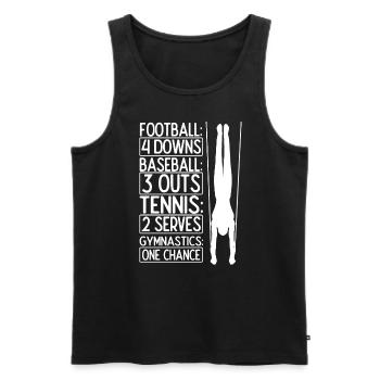 Gymnsatik Turnen Turntrainer Sportverein Geschenk - Männer Premium Bio Tank Top - Schwarz - Vorne - AI Model Male 178 light (178cm)