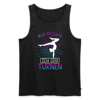 Mir Reichts Ich Geh Turnen Handstand Trainer Turn - Männer Premium Bio Tank Top - Schwarz - Vorne - Michal (187cm)