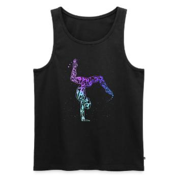 Turnen Gymnsatik Turntrainer Sportverein Geschenk - Männer Premium Bio Tank Top - Schwarz - Vorne - AI Model Male 178 light (178cm)