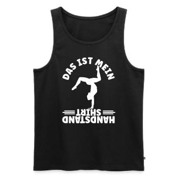 Das Ist Mein Handstand Shirt Trainer Sportverein T - Männer Premium Bio Tank Top - Schwarz - Vorne - Michal (187cm)