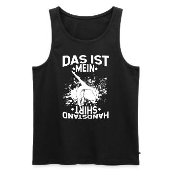 Das Ist Mein Handstand Shirt Sportverein Sport Han - Männer Premium Bio Tank Top - Schwarz - Vorne - Michal (187cm)