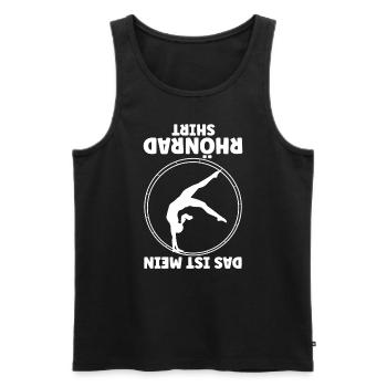 Das Ist Mein Rhönrad Shirt Turnen Sportverein Turn - Männer Premium Bio Tank Top - Schwarz - Vorne - Michal (187cm)
