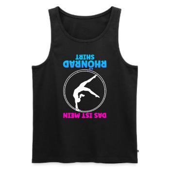 Das Ist Mein Rhönrad Shirt Trainer Sportverein Tur - Männer Premium Bio Tank Top - Schwarz - Vorne - Michal (187cm)