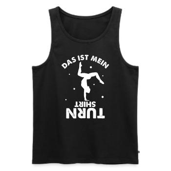 Das Ist Mein Turn Shirt Trainer Turnverein Turner - Männer Premium Bio Tank Top - Schwarz - Vorne - Michal (187cm)