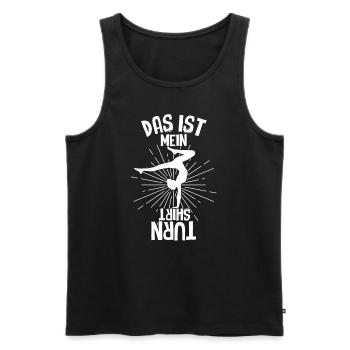 Das Ist Mein Turn Shirt Sport Trainer Sportverein - Männer Premium Bio Tank Top - Schwarz - Vorne - Michal (187cm)