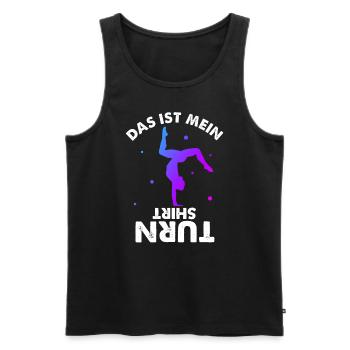 Turnen Gymnsatik Turnsport Trainer Sportverein Tur - Männer Premium Bio Tank Top - Schwarz - Vorne - Michal (187cm)