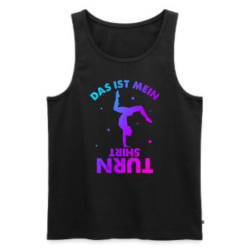 Turnen Gymnsatik Turnsport Trainer Sportverein Tur - Männer Premium Bio Tank Top - Schwarz - Vorne - Michal (187cm)