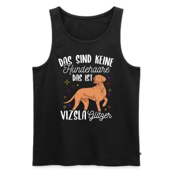 Viszla Hundefan Hundebesitzer Hund Gassi Geher Hun - Männer Premium Bio Tank Top - Schwarz - Vorne - AI Model Male 178 light (178cm)