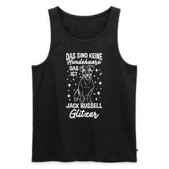 Das Sind Keine Hunde Haare Das Ist Jack Russell Gl - Männer Premium Bio Tank Top - Schwarz - Vorne - AI Model Male 178 light (178cm)