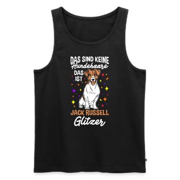 Das Sind Keine Hunde Haare Das Ist Jack Russell Gl - Männer Premium Bio Tank Top - Schwarz - Vorne - AI Model Male 178 light (178cm)