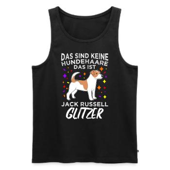 Das Sind Keine Hunde Haare Das Ist Jack Russell Gl - Männer Premium Bio Tank Top - Schwarz - Vorne - AI Model Male 178 light (178cm)