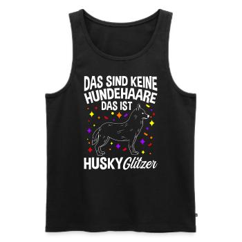 Husky Gassi Gehen Hundebesitzer Hund Geschenk Hund - Männer Premium Bio Tank Top - Schwarz - Vorne - Michal (187cm)