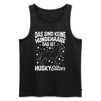 Husky Hundefan Hundebesitzer Hund Gassi Geher Hund - Männer Premium Bio Tank Top - Schwarz - Vorne - Michal (187cm)